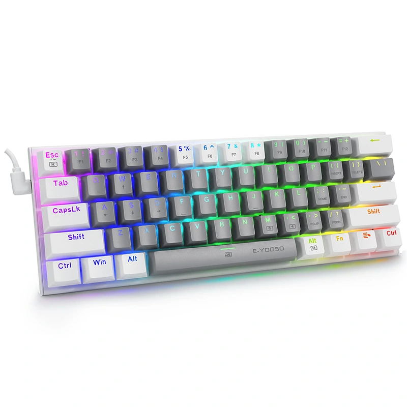 61keys 60% RGB -проводная игровая клавиатура